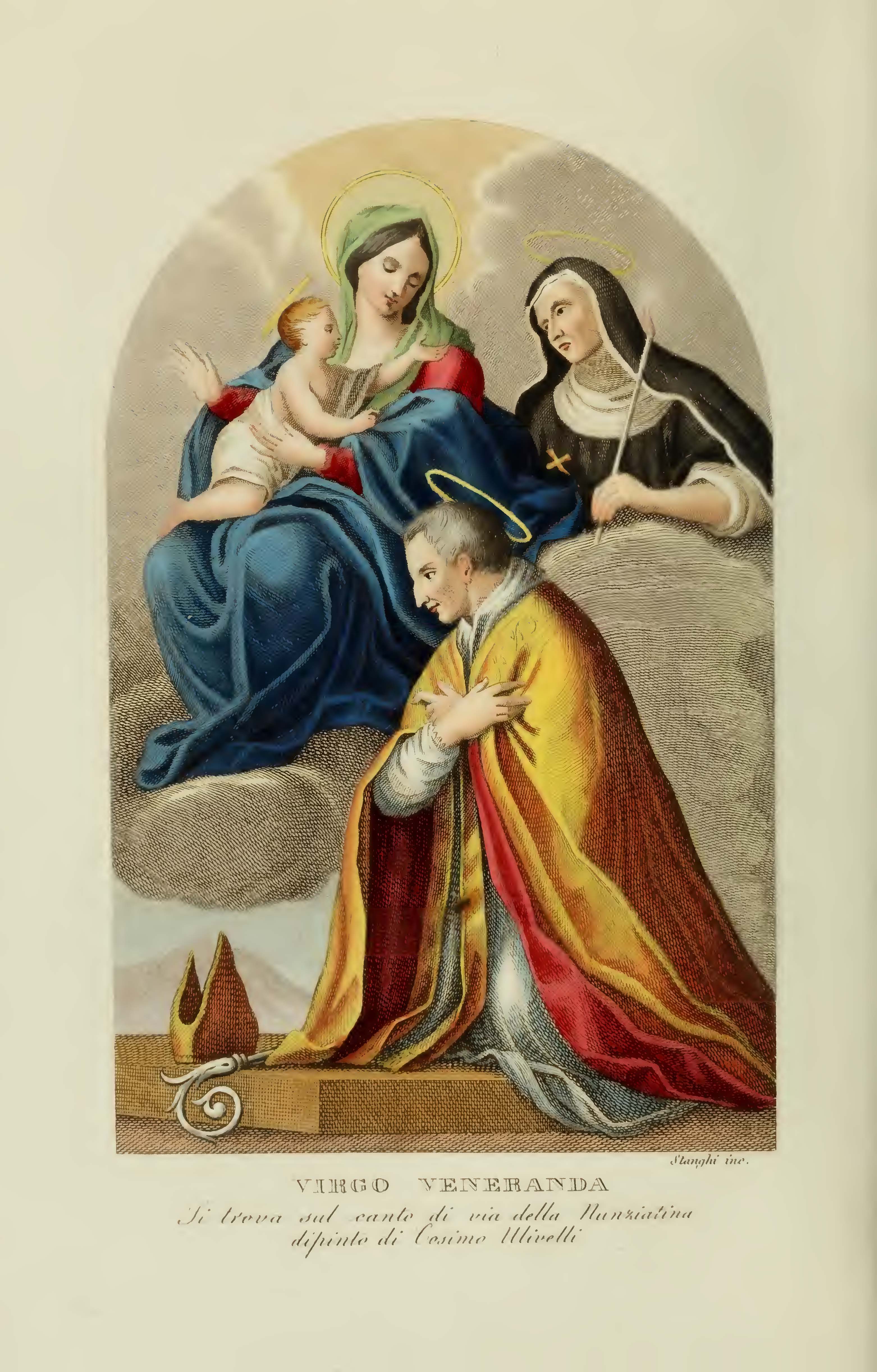 Tabernacolo di Cosimo Ulivelli all'angolo di via della Chiesa e via dei Serragli a Firenze.