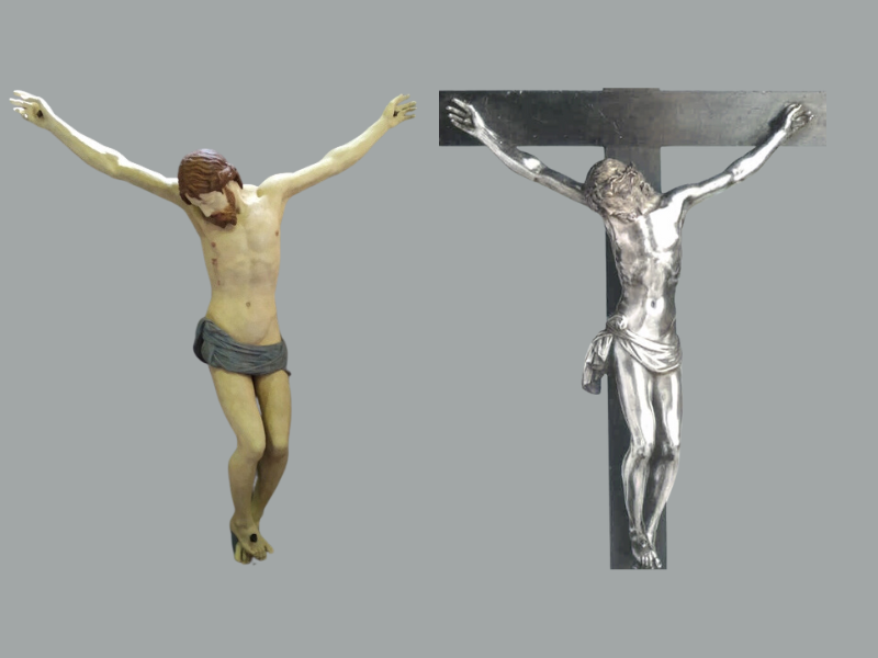 Comparazione fra il Cristo situato nella Chiesa di Sant'Egidio a Firenze e il Cristo in argento