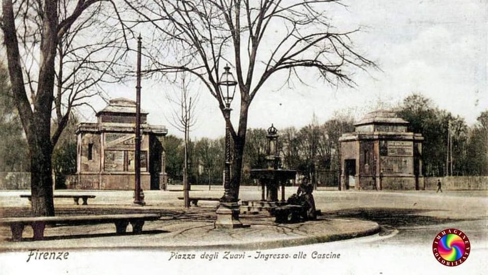 Fontana dedicata alla Regina Vittoria Ã¨ situata in Piazza Vittorio Veneto vicino al Parco delle Cascine
