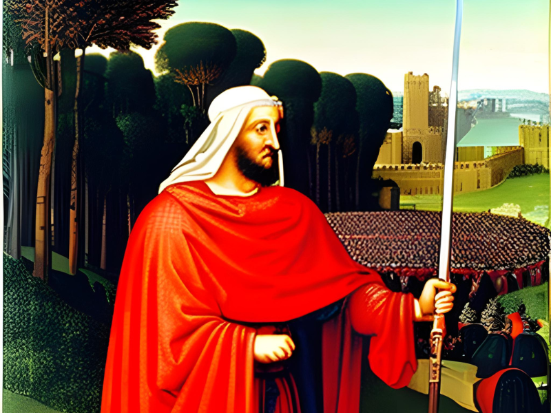 Vestito cavagliere da Corrado III di Svevia durante la Seconda crociata