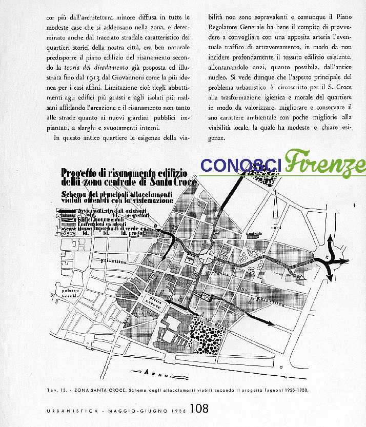 Piano di risanamento della zona di Santa Croce 1935/1938