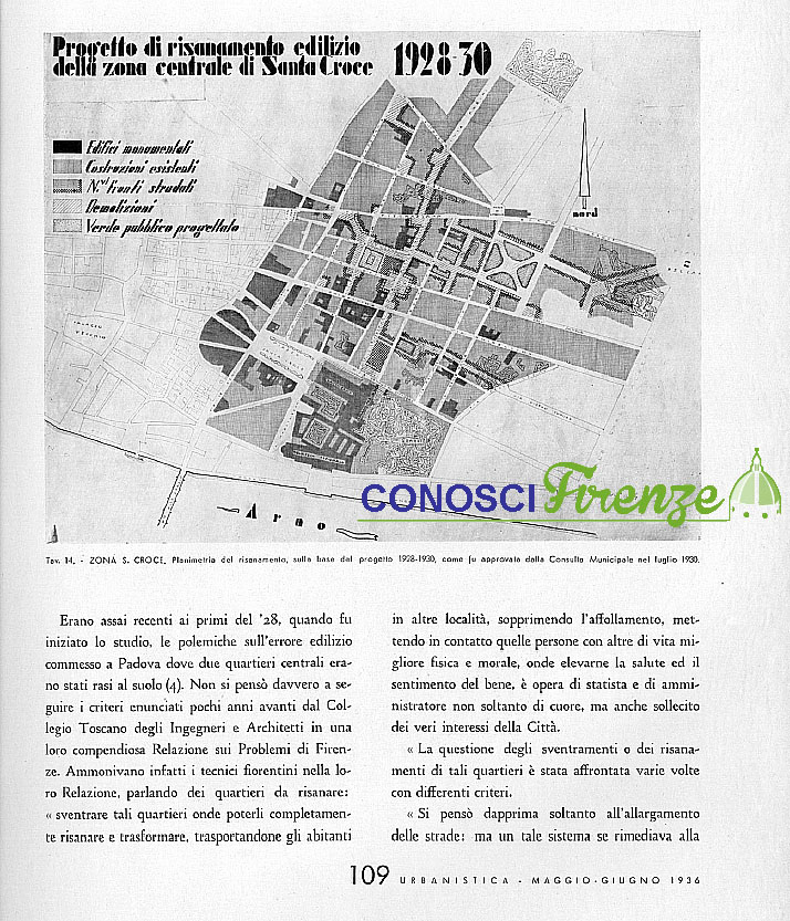 Piano di risanamento della zona di Santa Croce 1935/1938