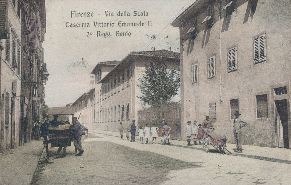 Via della Scalla nei prima del Novecento