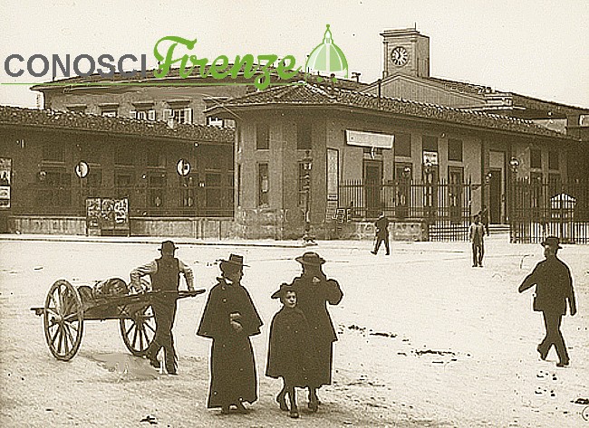 La Stazione Maria Antonia progettata da Enrico Presenti (sul luogo dove sorgerà la nuova Stazione di Santa Maria Novella), Firenze