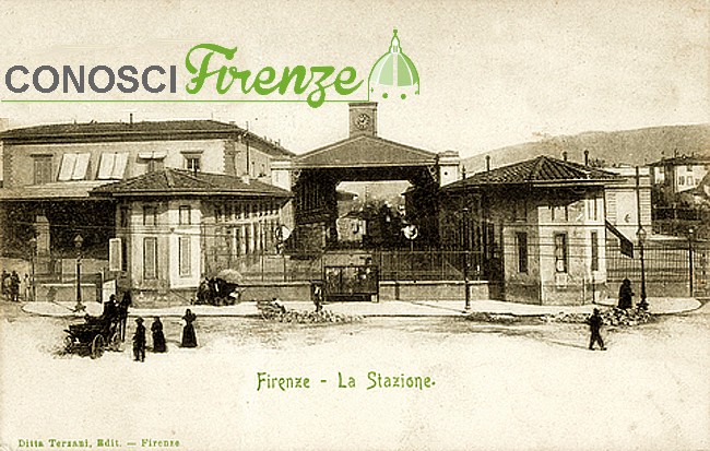 L'antica stazione centrale di Porta al Prato (detta anche Leopolda) a Firenze. Oggi la stazione dismessa è sede espositiva, 1904