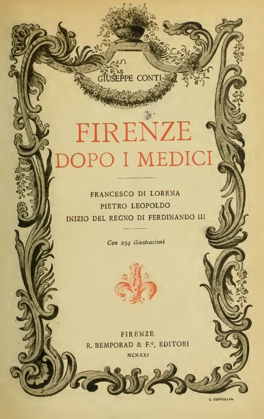 Firenze dopo i Medici di Giuseppe Conti