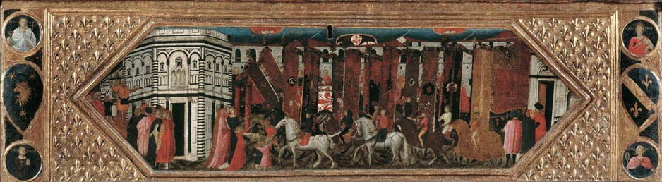 Giovanni Toscani, cassone con la Processione di San Giovanni (Museo del Bargello)