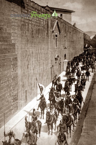 L'arrivo del Conte Verde ricostruzione del 1887