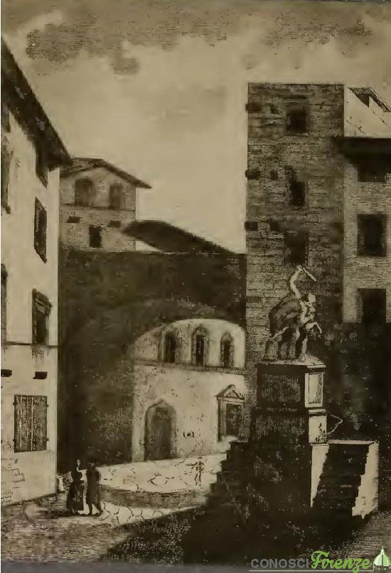 Arco di via dei Bardi, Torre dei Mannelli e Gruppo del Centauro.