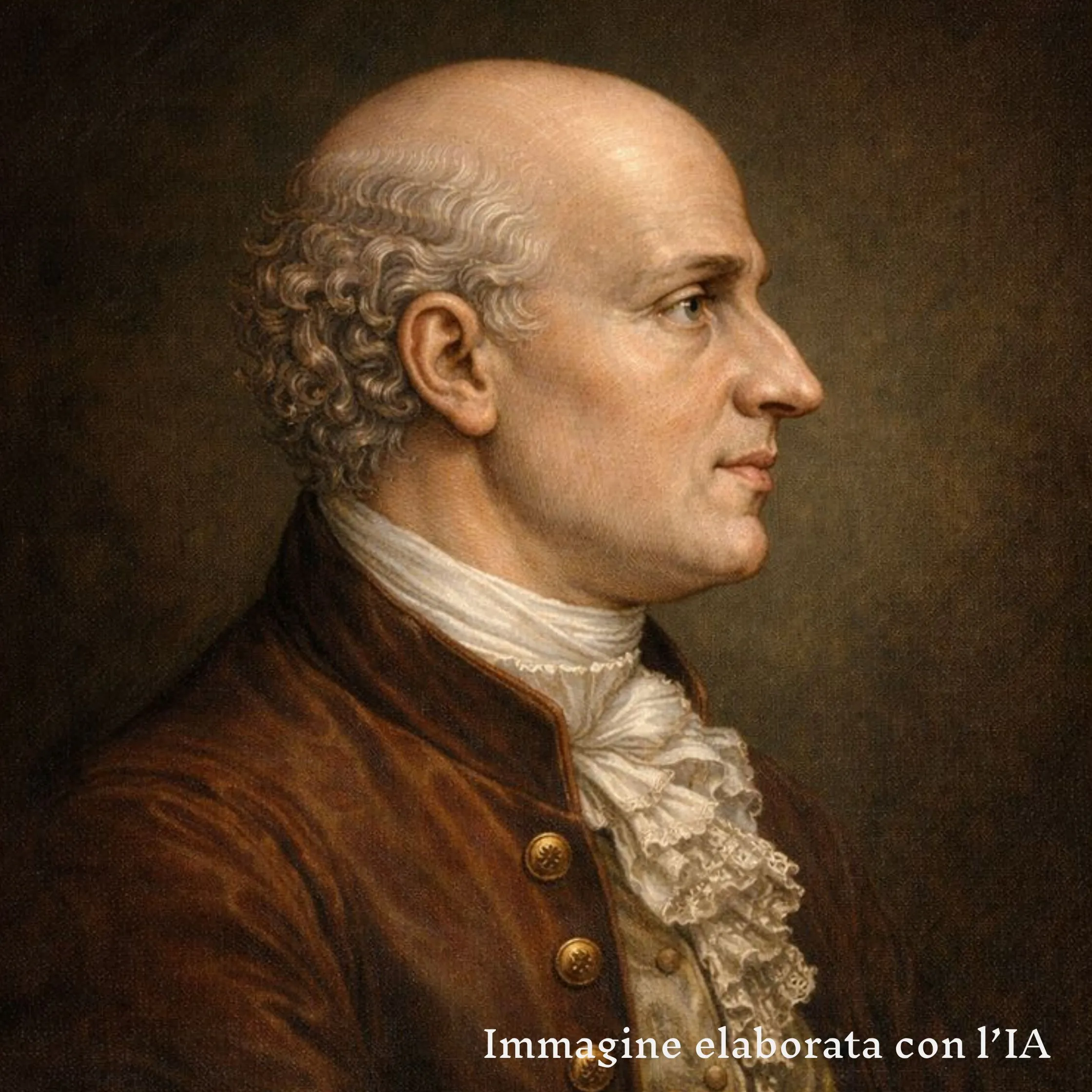 Giuseppe Pelli Bencivenni. Immagine elaborata con l'IA